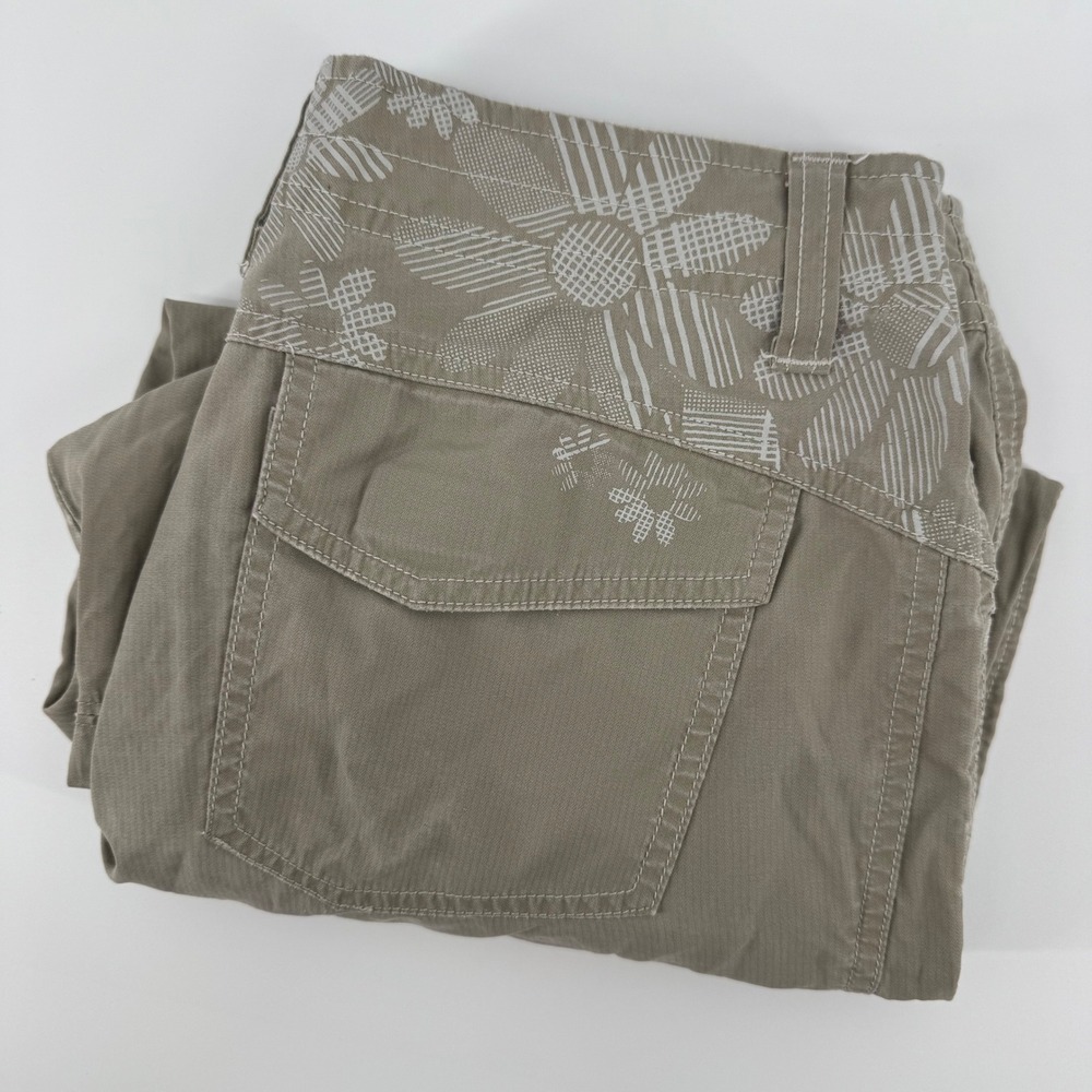 Kuhl Taupe Floral-Print Capris